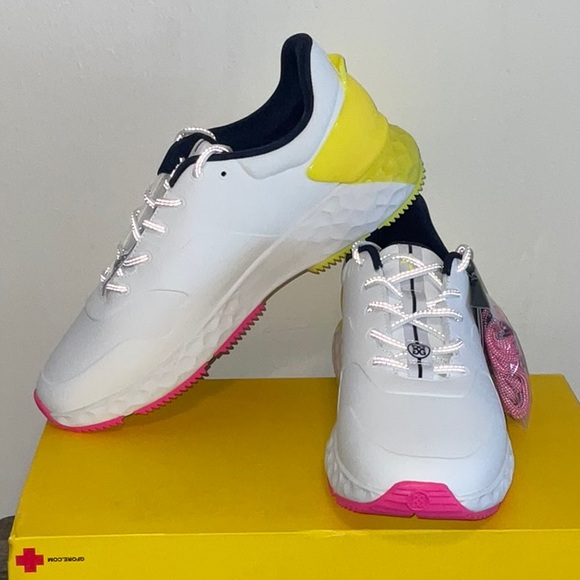 G/FORE | Shoes | Gfore Mg4 Yellow Pink White Tpu Upper Spikeless Golf ...
